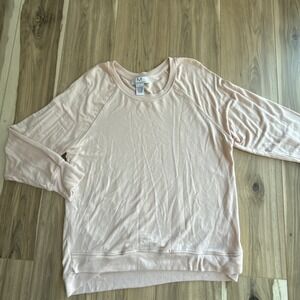 Magaschoni‎ Pullover Sweatshirt Top  Waist L Pink Blush Long sleeves Soft